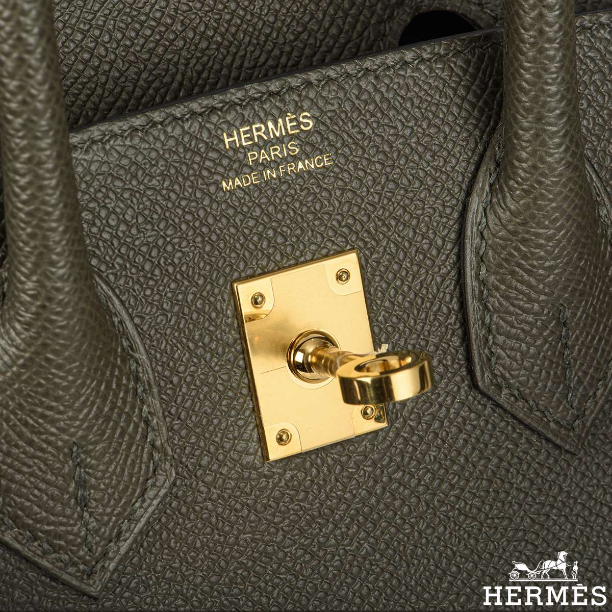 Hermes Birkin 25 Sellier Vert de gris